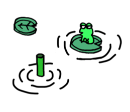 Small ninja and his dog sticker #6731760