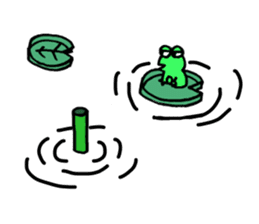 Small ninja and his dog sticker #6731760