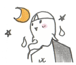 cute ghost tamachan sticker #6732705
