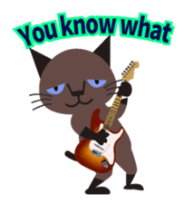 Rock'n'Cat 3 (English version) sticker #6733012