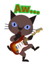 Rock'n'Cat 3 (English version) sticker #6733013