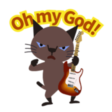 Rock'n'Cat 3 (English version) sticker #6733034