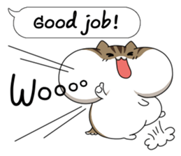 Hamster's Message Sticker English sticker #6733462