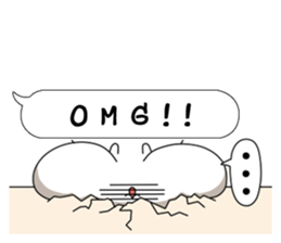 Hamster's Message Sticker English sticker #6733486