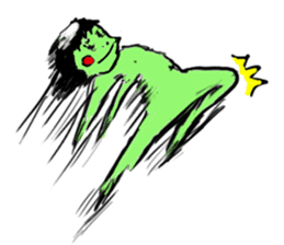 Bug&Cute GreenDevil KAWATAROchan sticker #6734394