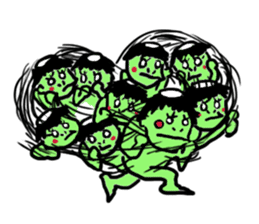 Bug&Cute GreenDevil KAWATAROchan sticker #6734397