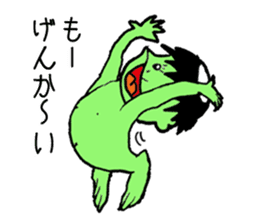Bug&Cute GreenDevil KAWATAROchan sticker #6734404