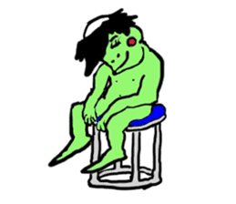 Bug&Cute GreenDevil KAWATAROchan sticker #6734405