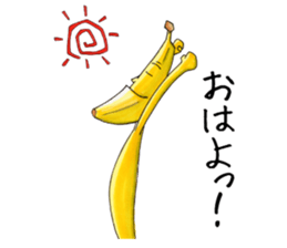 Is turned-up; BANAaGO of the banana sticker #6735768