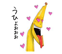 Is turned-up; BANAaGO of the banana sticker #6735771