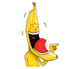 Is turned-up; BANAaGO of the banana sticker #6735773