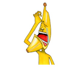 Is turned-up; BANAaGO of the banana sticker #6735774