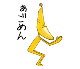 Is turned-up; BANAaGO of the banana sticker #6735779