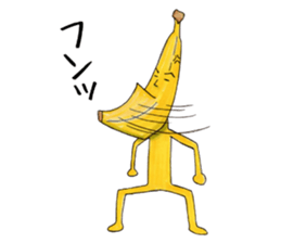 Is turned-up; BANAaGO of the banana sticker #6735780