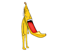Is turned-up; BANAaGO of the banana sticker #6735781