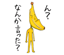 Is turned-up; BANAaGO of the banana sticker #6735783