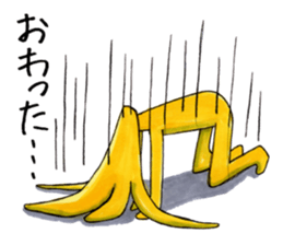 Is turned-up; BANAaGO of the banana sticker #6735801