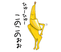 Is turned-up; BANAaGO of the banana sticker #6735807