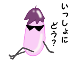 EGGPLANT 'K' sticker #6736190