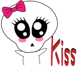 Skull egg head_English sticker #6736416