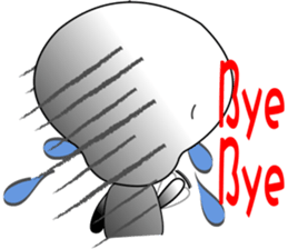 Skull egg head_English sticker #6736421