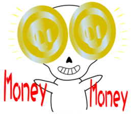 Skull egg head_English sticker #6736445