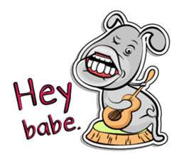Lovely little DOG sticker #6736591