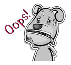 Lovely little DOG sticker #6736601