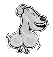 Lovely little DOG sticker #6736605