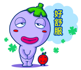 Eggplant Cutie sticker #6736704