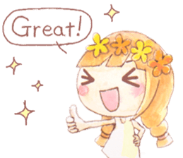 The little girl with her friends sticker #6736737