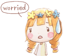 The little girl with her friends sticker #6736741