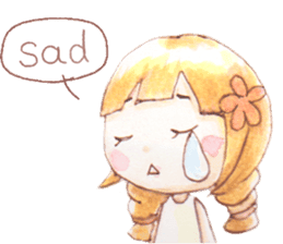 The little girl with her friends sticker #6736742