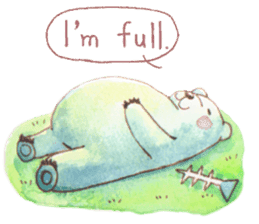 The little girl with her friends sticker #6736754