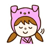costume animal ~English~ 2 sticker #6736889