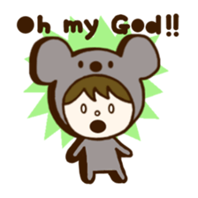 costume animal ~English~ 2 sticker #6736903