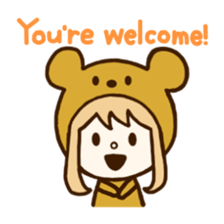 costume animal ~English~ 2 sticker #6736904