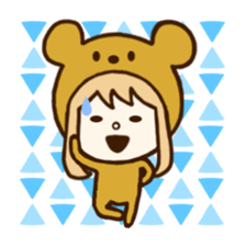 costume animal ~English~ 2 sticker #6736911