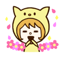 costume animal ~English~ 2 sticker #6736920