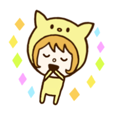 costume animal ~English~ 2 sticker #6736924