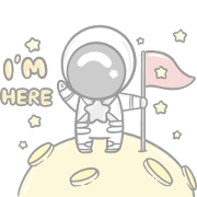 สติ๊กเกอร์ไลน์ Astronaut and Star : Animation