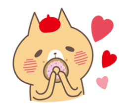 relax animal ~cat and chick~ sticker #6737706