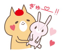 relax animal ~cat and chick~ sticker #6737707