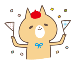 relax animal ~cat and chick~ sticker #6737720