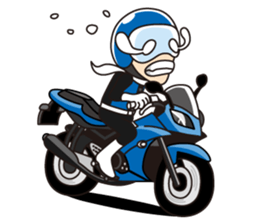 5 riders sticker #6737802