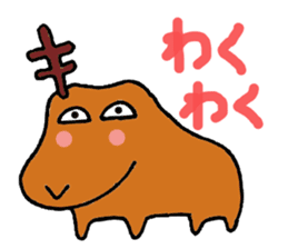 Single corner reindeer sticker #6737946