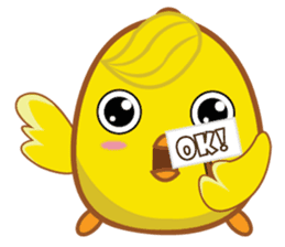 Jeab Jeab Little Chick (English Version) sticker #6738377