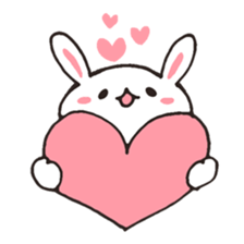 love-rabbit 4 sticker #6738499