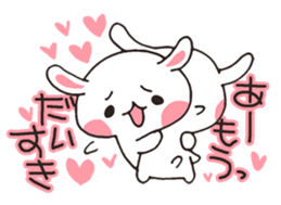 love-rabbit 4 sticker #6738522