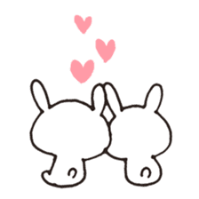 love-rabbit 4 sticker #6738527